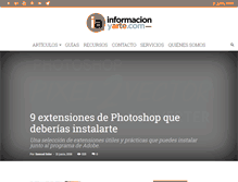 Tablet Screenshot of informacionyarte.com